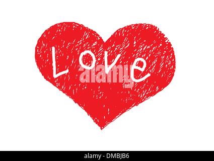 abstract love symbol Stock Vector