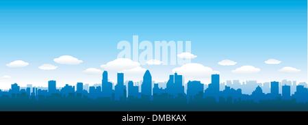 Cityscapes silhouettes background Stock Vector