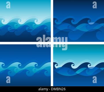 Seamless wave pattern Stock Vector