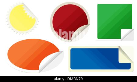 Set of stickers Stock Vector