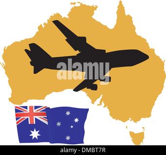 fly me to the Australia Stock Vector