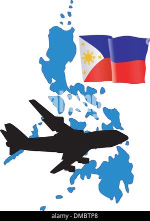 fly me to the Philippines Stock Vector