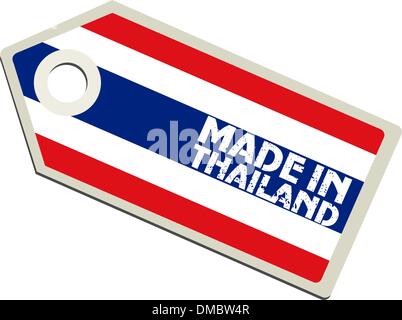 vector label Made in Thailand Stock Vector