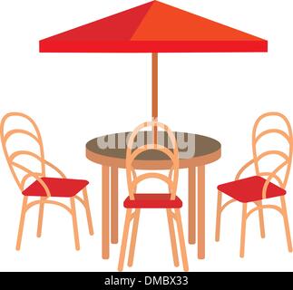Summer street cafe Stock Vector