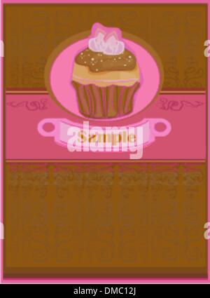 Lovely Cupcake Design Stock Vector