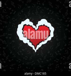 Love to music Stock Vector