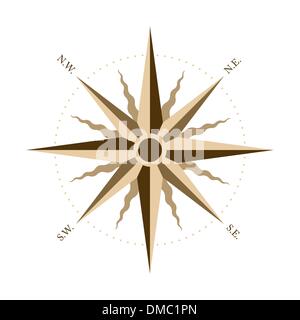 Vector wind rose Stock Vector