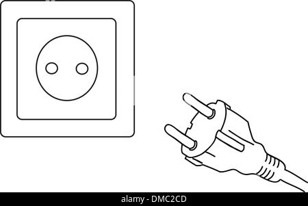 Electric current Stock Vector