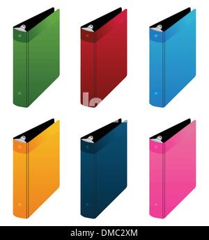 Icons of folders Stock Vector