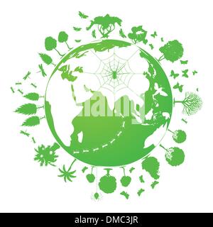 Green planet Stock Vector
