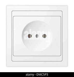 electric power receptacle Stock Vector