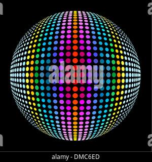 colored paint ball Stock Vector
