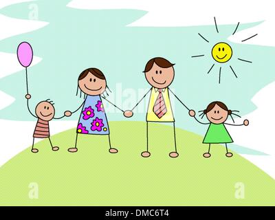 Happy family Stock Vector