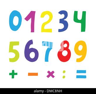 Color Numbers Com set of color numbers Stock Vector Image & Art - Alamy