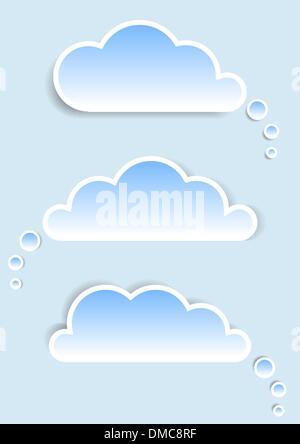 Set of cartoon clouds Stock Vector Image & Art - Alamy