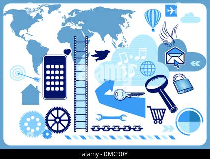 Web navigation Stock Vector