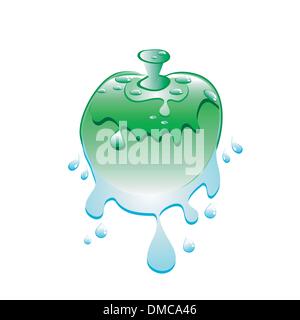 Fresh Green Apple Stock Vector