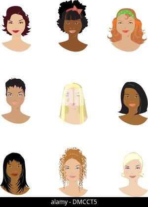 Hairstyle Stock Vector