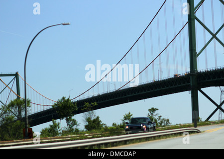 The A. Murray MacKay Bridge in Halifax, N.S. Stock Photo