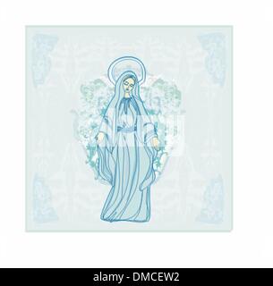 Blessed Virgin Mary Stock Vector