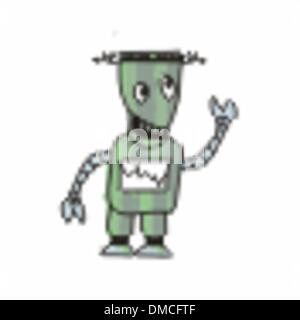 Robot Sketch doodle Vector Stock Vector