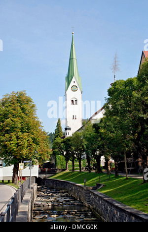 Parish Church of St. Blasius of Weiler in the Allgaeu. Stock Photo