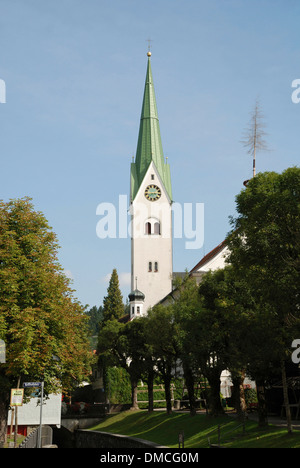 Parish Church of St. Blasius of Weiler in the Allgaeu. Stock Photo