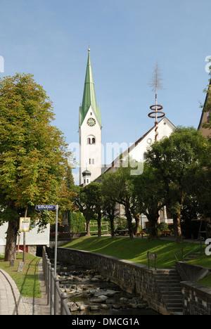 Parish Church of St. Blasius of Weiler in the Allgaeu. Stock Photo