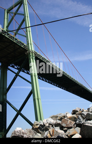 The A. Murray MacKay Bridge in Halifax, N.S. Stock Photo