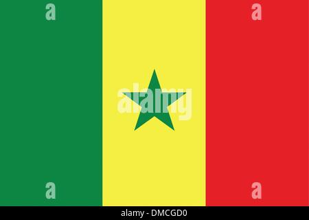 Flag of Senegal Stock Vector
