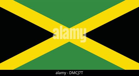 Flag of Jamaica Stock Vector