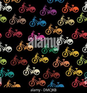 Bike seamless pattern Stock Vector
