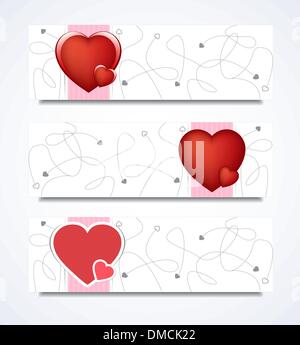 Love Banners Stock Vector