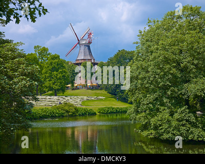 Mill at the ramparts in the Hanseatic city of Bremen, Bremen, Germany Stock Photo