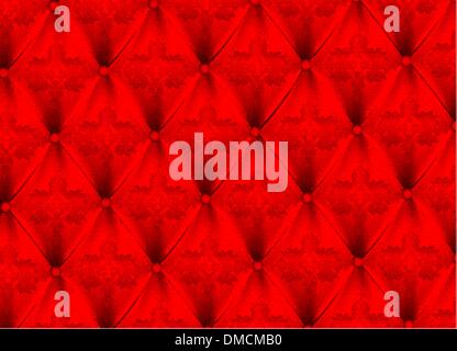 Red satin upholstery pattern Stock Vector
