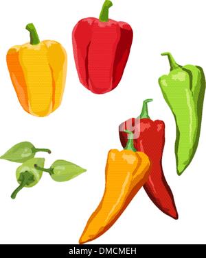 Peppers Stock Vector