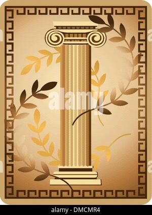 Antique Ionic Column Stock Vector