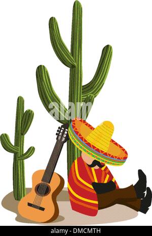 Mexican Napping Stock Vector