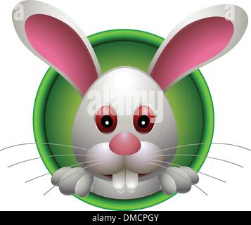Small lovely rabbit head Stock Vector