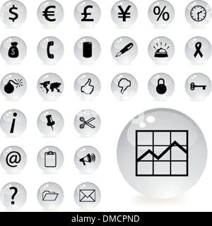 finance and banking icons Stock Vector
