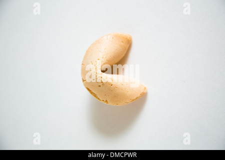 Fortune cookie on white background Stock Photo