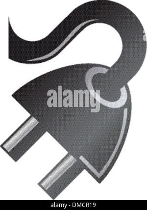 single plug vector Stock Vector