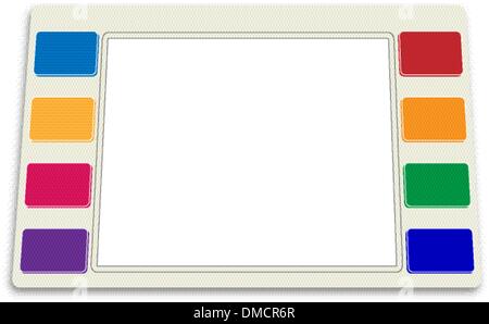 ATM, automated teller machine's monitor Stock Vector