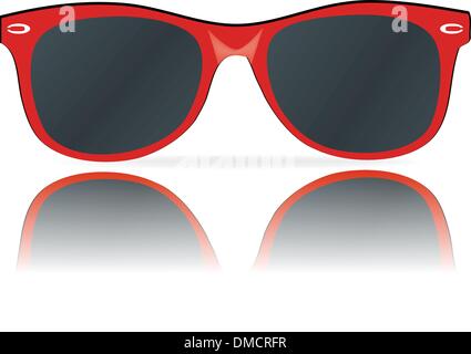 glasses frames wiith shadow Stock Vector