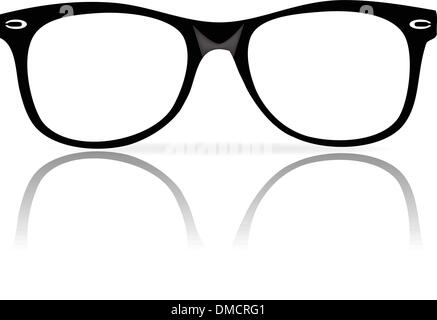 black glasses frames Stock Vector