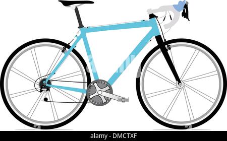 Single bicycle illustration icon Stock Vector