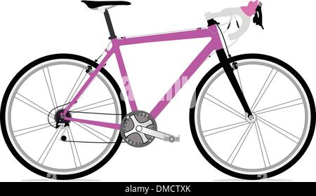 Single bicycle illustration icon Stock Vector