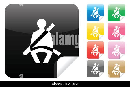 Seatbelt Icon Stock Vector
