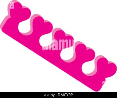 Toe Separators Stock Vector