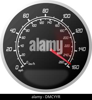 Speeding to the Limit of the car vehicle Stock Vector